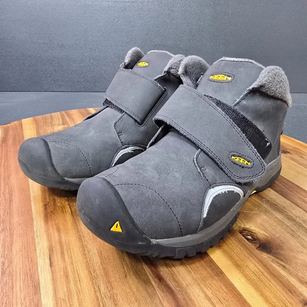 Keen Kootenay III Waterproof Snow Boots BIg Kids Youth Size US 4.5 Gray Outdoors